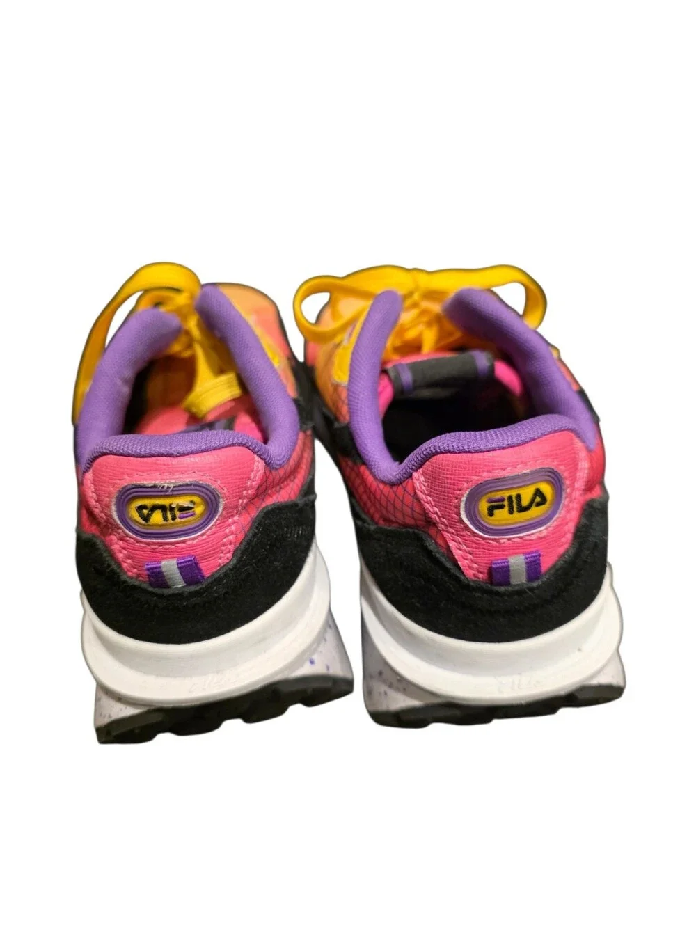 FILA Renno Sneakers Lemon / Knock Out Pink - Size 7
